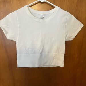 Xs offline by aerie white tee